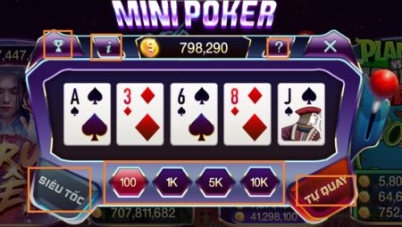 Hướng dẫn chơi Mini Poker 789 Club để nâng cao tỷ lệ chiến thắng